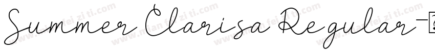 Summer Clarisa Regular字体转换